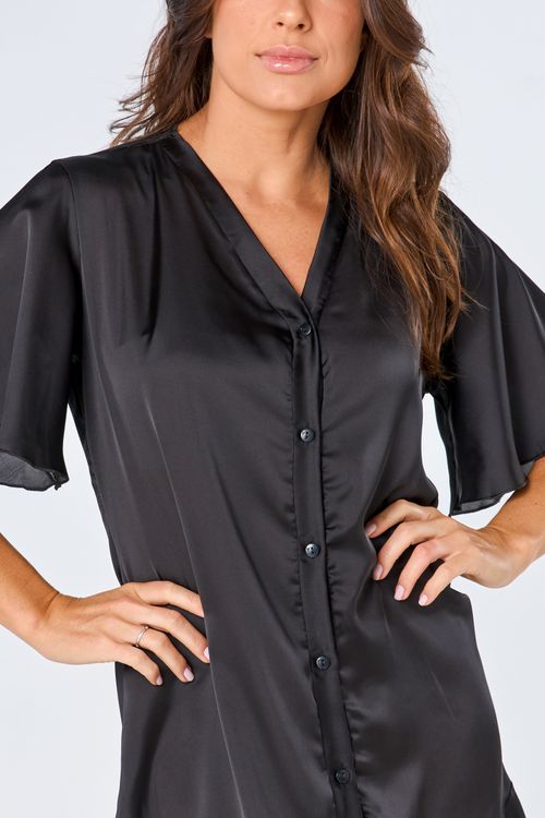 CAMISOLA COM BOTÕES ACETINADA - ETERNO FEMININO