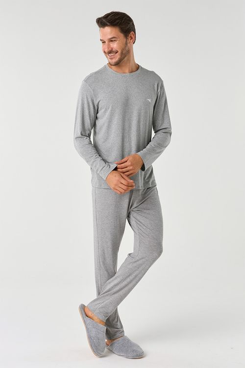 PIJAMA LONGO MASCULINO - CLÁSSICOS DE VISCOSE MESCLA