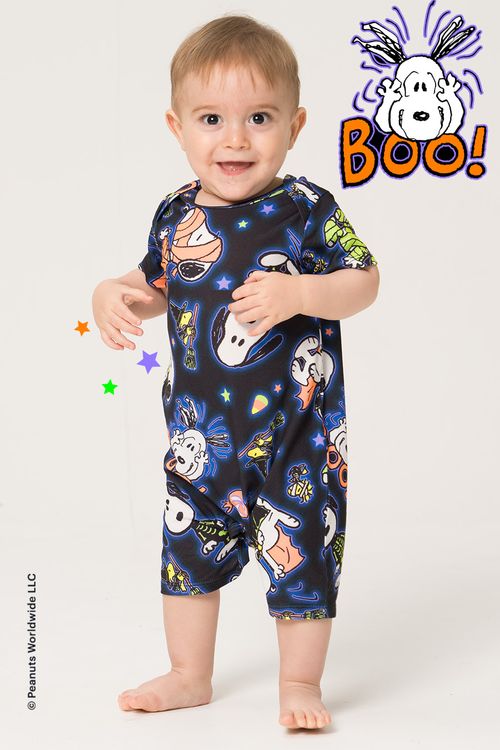 BODY MACAQUINHO CURTO BABY - SPOOKY SNOOPY