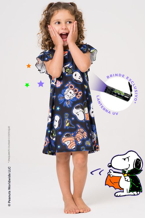 CAMISOLA INFANTIL MENINA - SPOOKY SNOOPY