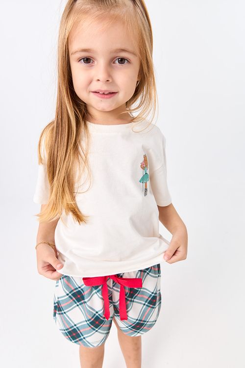 PIJAMA INFANTIL MENINA - CONTOS DE NATAL