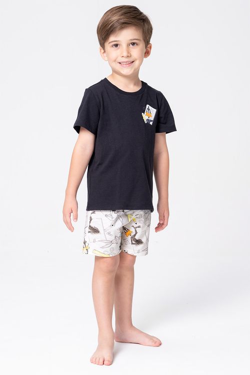 PIJAMA INFANTIL MENINO DE ALGODÃO - LOONEY GERAÇÃO RAIZ
