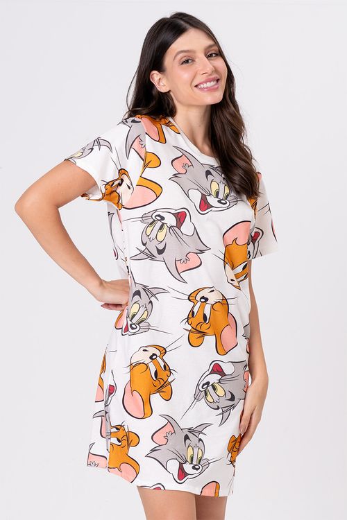 CAMISOLA AMPLA ESTAMPADA- DIGA CHEESE - TOM E JERRY