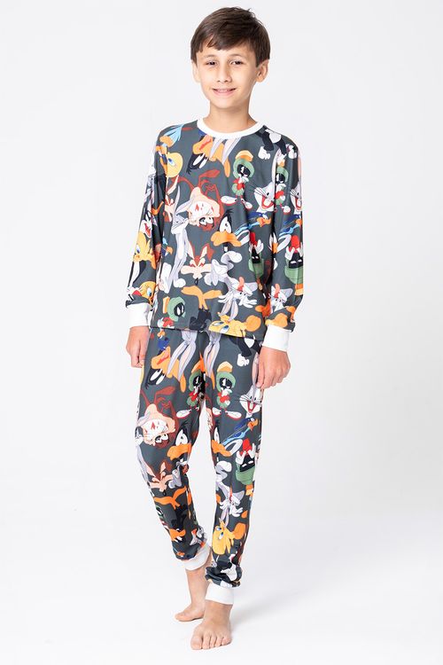 PIJAMA LONGO JUVENIL UNISSEX - LOONEY HOLLYWOOD