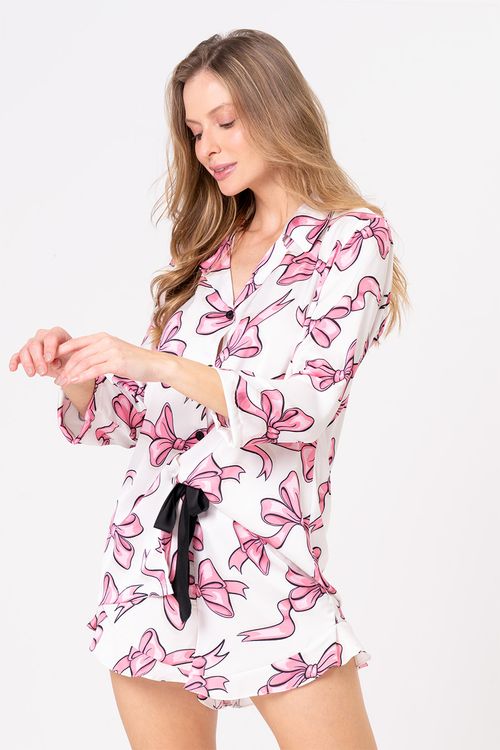 PIJAMA FEMININO AMERICANO CURTO - ENTRELAÇOS