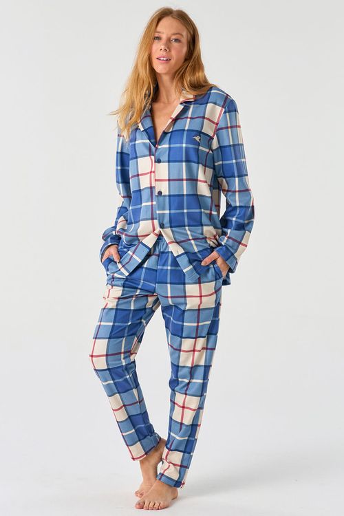 PIJAMA LONGO UNISSEX AMERICANO - ROYAL FLUSH