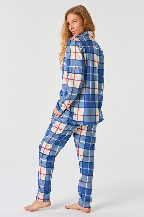 PIJAMA LONGO UNISSEX AMERICANO - ROYAL FLUSH
