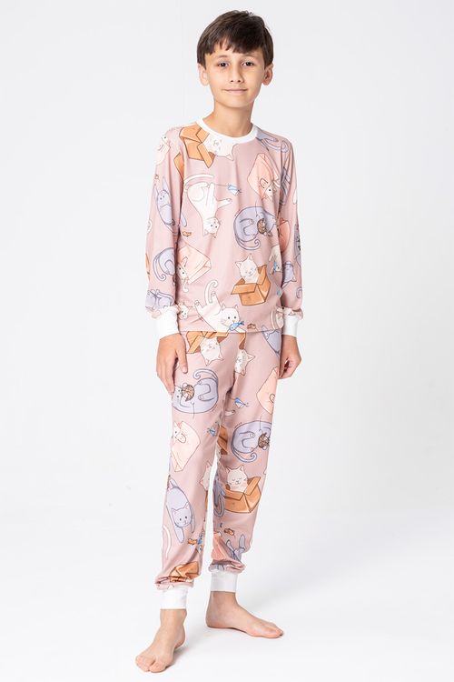 PIJAMA LONGO JUVENIL UNISSEX - GATICES