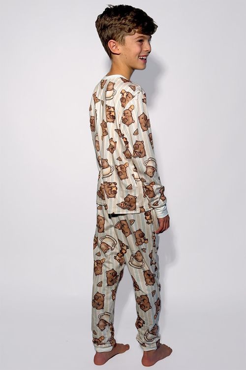 PIJAMA LONGO JUVENIL UNISSEX - MODO CAPIVARA