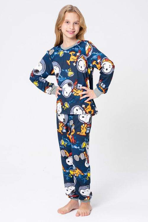 PIJAMA LONGO JUVENIL UNISSEX - SNOOPY NAUTA